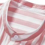 Striped Stand Collar Shirt