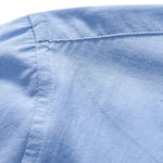 Long Sleeve Linen Henley Collar Shirt