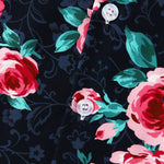 Rose Print Revere Shirt