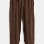 Corduroy Patchwork Shirt & Straight Leg Corduroy Pants Set