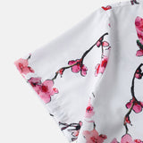 Floral Print Shirt & Swim Shorts Set