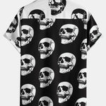 Two Tone Skull Print Shirt