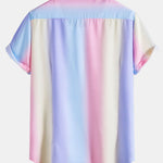 Gradient Color Print Shirt