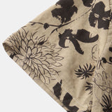 Ink Floral Print Button Up Shirt