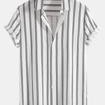 Linen Striped Shirt & Straight Leg Linen Pants Set