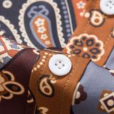 Paisley Patchwork Print Button Up Shirt