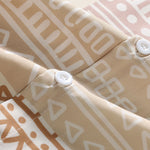 Tribal Geometric Patchwork Print Shirt & Swim Shorts Set