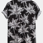Palm Tree Print Button Up Shirt