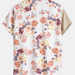 Floral Patchwork Print Shirt & Swim Shorts Set