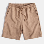 Texture Jacquard Shirt & Shorts Set
