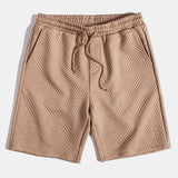 Texture Jacquard Shirt & Shorts Set