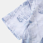 Denim Print Button Up Shirt