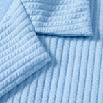 Muscle Fit Ribbed Deep Cuban Shirt