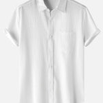 Textured Button Up Shirt