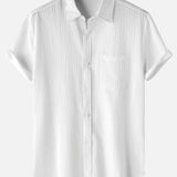 Textured Button Up Shirt