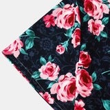 Rose Print Revere Shirt