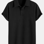 Geometric Jacquard Polo & Shorts Set