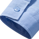 Long Sleeve Linen Henley Collar Shirt