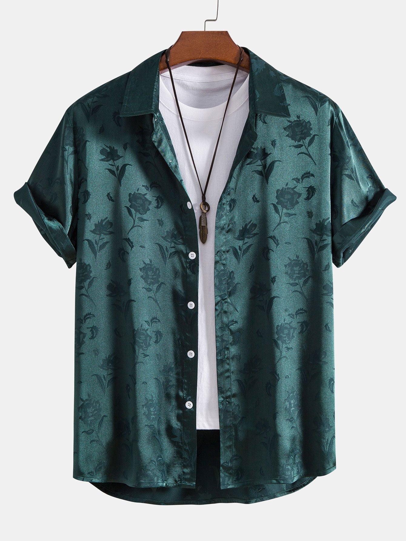 Satin Floral Shirt