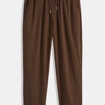 Corduroy Patchwork Shirt & Straight Leg Corduroy Pants Set