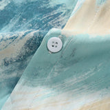 Marble Texture Print Button Up Shirt