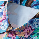 Tropical Plants and Orangutan Print Shirt & Swim Shorts Set