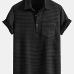 Waffle Polo with Pockets & Shorts Set