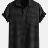 Waffle Polo with Pockets & Shorts Set