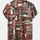 Aztec Patch Print Shirt