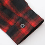 Long Sleeve Corduroy Plaid Panel Shirt & Corduroy Jogger Pants Set