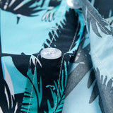 Tropical Print Shirt & Tropical Print Swim Shorts Set