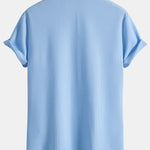Muscle Fit Ribbed Button Up Shirt