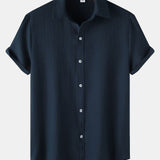 Textured Button Up Shirt
