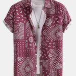 Paisley Print Button Up Shirt