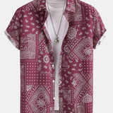 Paisley Print Button Up Shirt