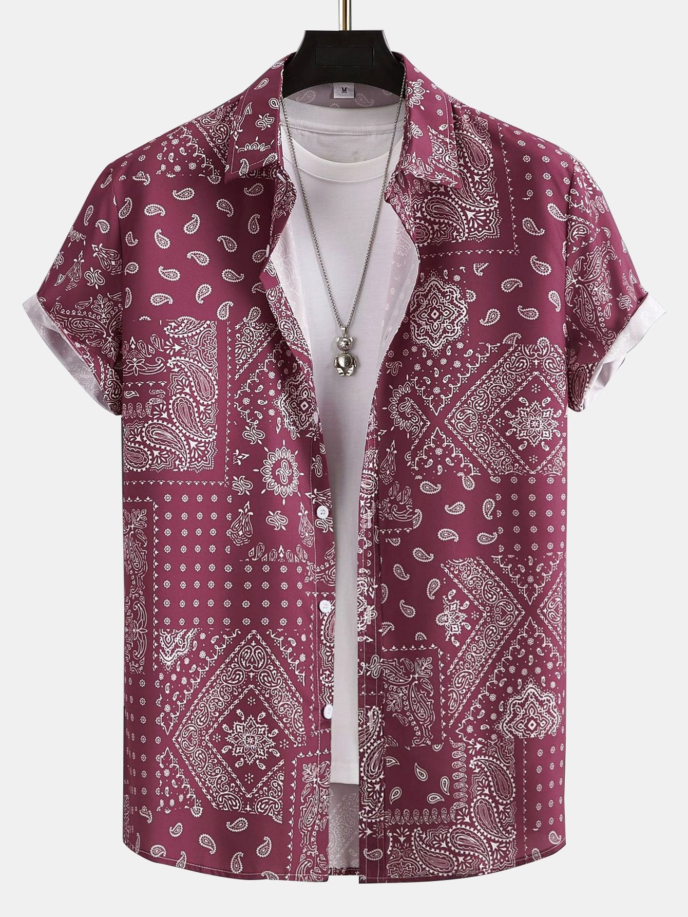 Paisley Print Button Up Shirt