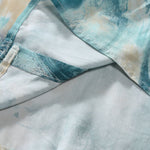 Marble Texture Print Button Up Shirt