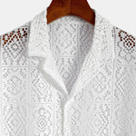 Floral Lace Cuban Shirt