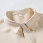 Waffle Polo Collar Shirt
