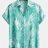 Viscose Leaf Print Shirt