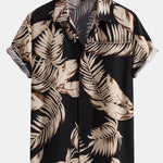 Tropical Print Shirt & Swim Shorts Set