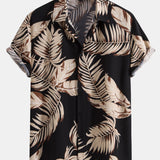 Tropical Print Shirt & Swim Shorts Set