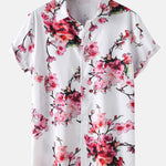 Floral Print Shirt & Swim Shorts Set