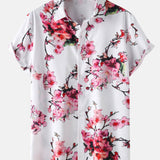 Floral Print Shirt & Swim Shorts Set