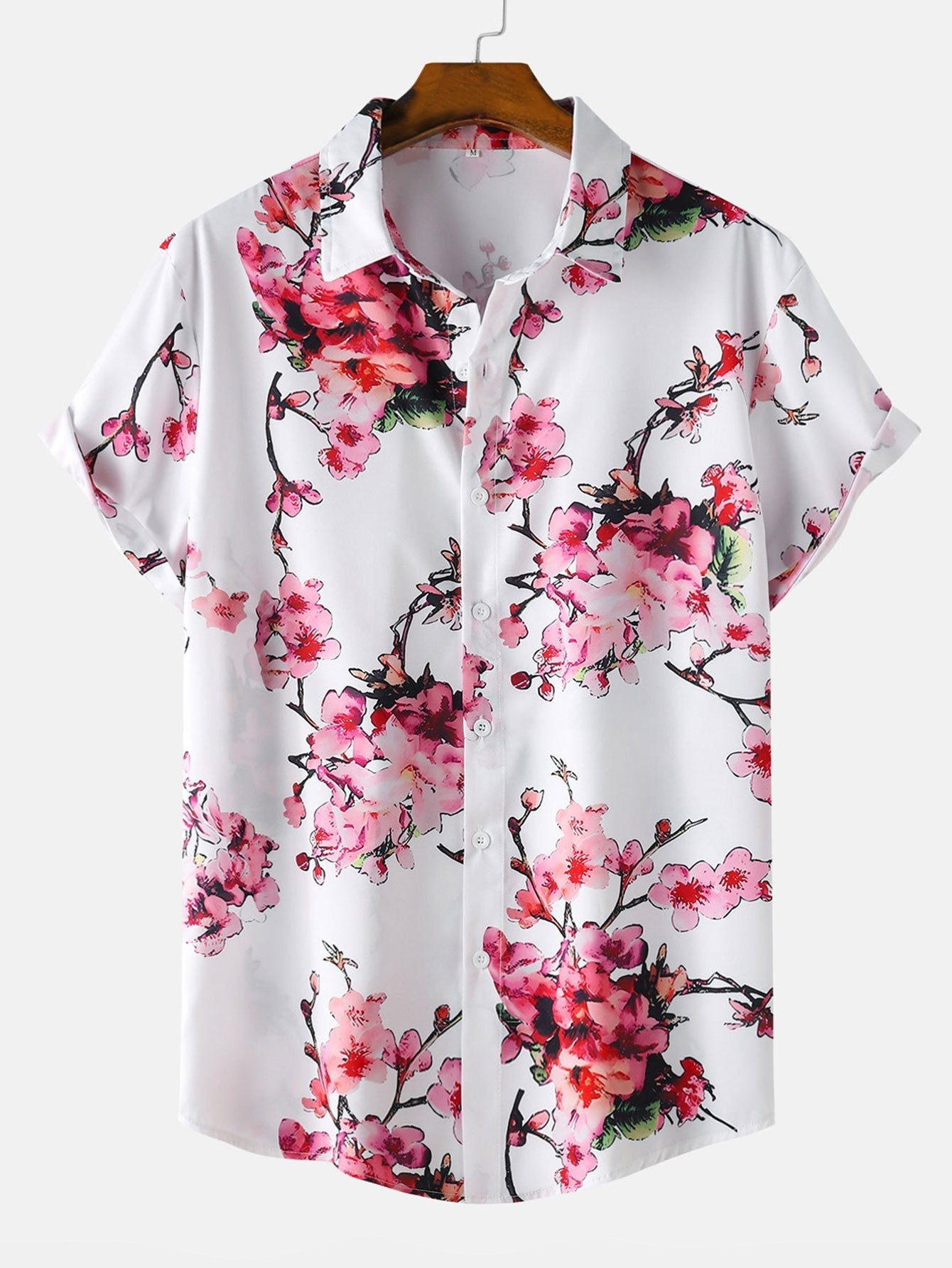 Floral Print Shirt & Swim Shorts Set