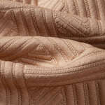 Texture Jacquard Shirt & Shorts Set