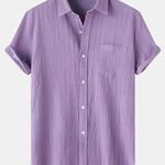 Textured Button Up Shirt