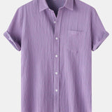 Textured Button Up Shirt