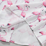 Flamingo Print Shirt & Swim Shorts Set