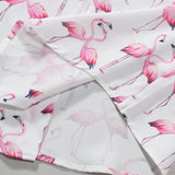 Flamingo Print Shirt & Swim Shorts Set